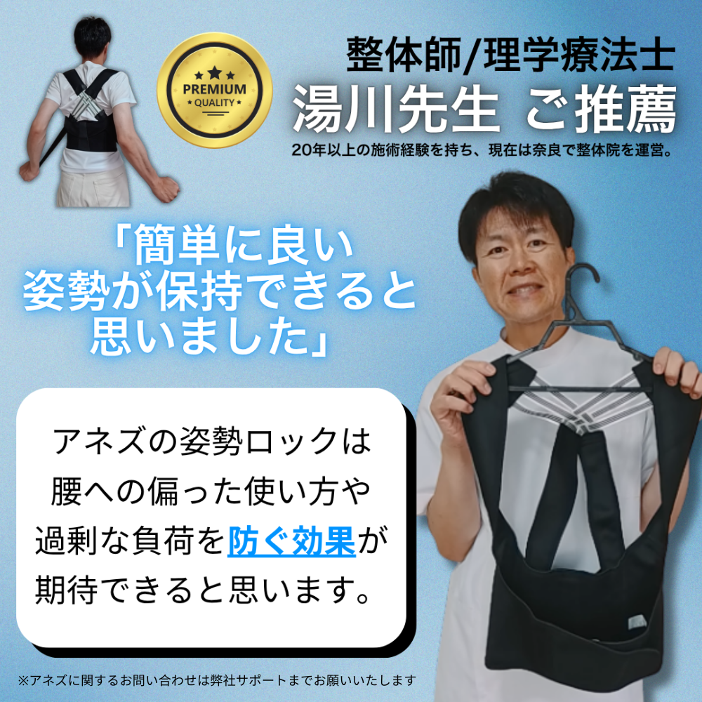 アネズ 姿勢ロック 猫背矯正ベルト　2個　XXL アネズ™ 姿勢ロック
